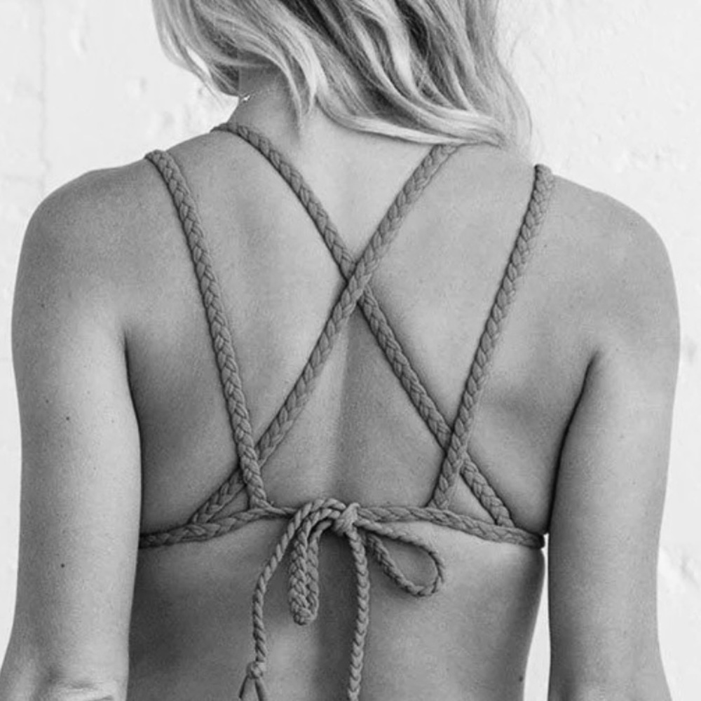 Beach Babe Dusty Blue Orabella Bikini Top
